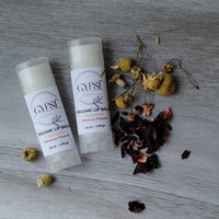 Organic Lip Balm with Chamomile and Hibiscus